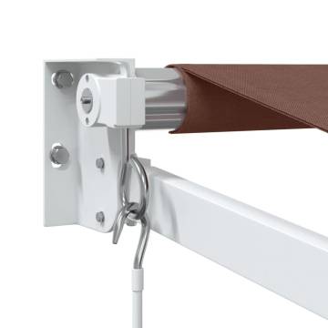 Manual Retractable Awning Brown 400x300 cm | Hipomarket UK