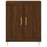 Stylish Highboard Brown Oak - 69.5x34x180 cm | Hipo Market