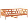 Day Bed with Roof in Wax Brown - 80x200 cm Solid Pine