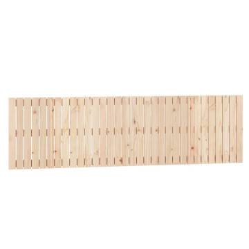 Wall Headboard 204x3x60 cm Solid Wood Pine - Elegant Design