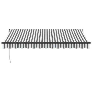 Retractable Awning Anthracite & White 3.5x2.5 m - Buy Now