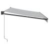 Retractable Awning Anthracite & White 3.5x2.5 m - Buy Now