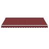 Manual Retractable Awning with LED - Burgundy 450x350 cm