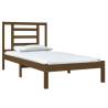 Honey Brown Solid Wood Bed Frame 75x190cm - Small Single