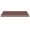 Manual Retractable Awning with LED Brown 500x350 cm | HipoMarket