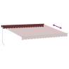 Manual Retractable Awning Burgundy 400x300 cm - HipoMarket