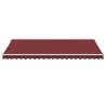 Manual Retractable Awning with LED - Burgundy 500x350 cm