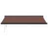 Automatic Retractable Awning Brown 400x300 cm | HipoMarket