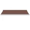 Manual Retractable Awning Brown 450x300 cm - Stylish & Durable