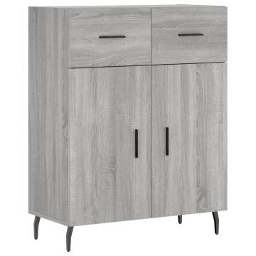 Stylish Highboard Grey Sonoma - 69.5x34x180 cm - Hipomarket