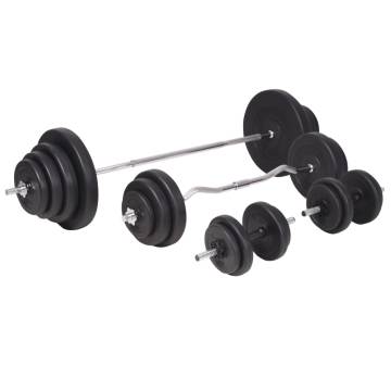 Adjustable Workout Bench & 120 kg Barbell/Dumbbell Set