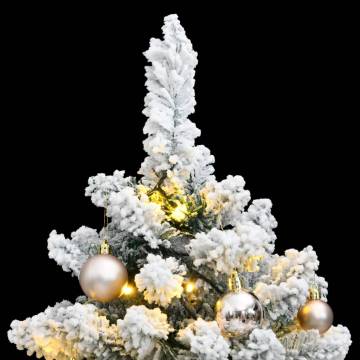 Artificial Hinged Christmas Tree with 150 LEDs & Ball Set - 150 cm