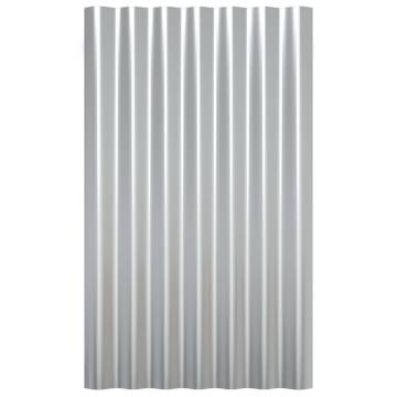 Roof Panels 12 pcs Powder-Coated Steel 60x36 cm - Buy Now