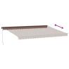 Manual Retractable Awning Brown 500x300 cm - UV Protection