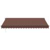 Automatic Retractable Awning with LEDs - Brown 450x300 cm