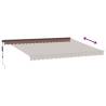 Automatic Retractable Awning with LEDs - Brown 450x300 cm