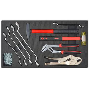 Workshop Tool Trolley with 1125 Tools - Steel Red