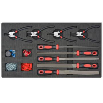 Workshop Tool Trolley with 1125 Tools - Steel Red