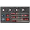 Workshop Tool Trolley with 1125 Tools - Steel Red
