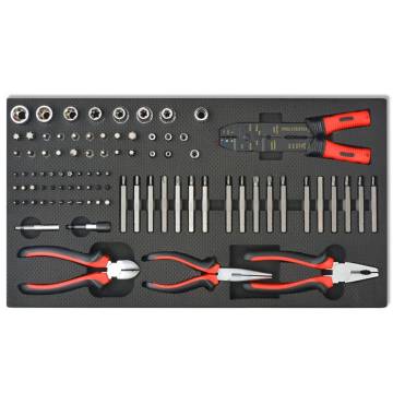 Workshop Tool Trolley with 1125 Tools - Steel Red