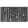 Workshop Tool Trolley with 1125 Tools - Steel Red