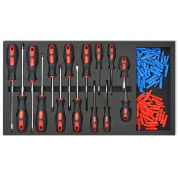 Workshop Tool Trolley with 1125 Tools - Steel Red
