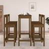 5 Piece Bar Set Honey Brown Solid Wood Pine - Hipomarket UK