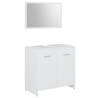 Stylish 4 Piece White Bathroom Furniture Set | HipoMarket