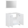 Stylish 4 Piece White Bathroom Furniture Set | HipoMarket