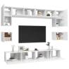 8 Piece White TV Cabinet Set | Stylish & Practical Storage