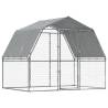 Dog Cages 2 pcs with Roof & Door | Galvanised Steel - HipoMarket