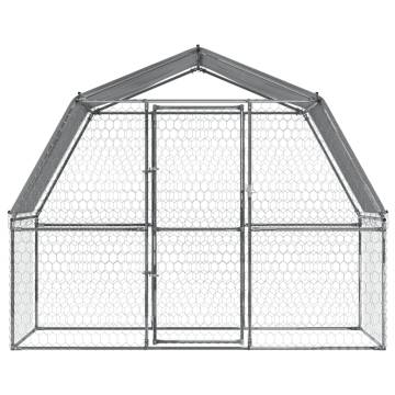 Dog Cages 2 pcs with Roof & Door | Galvanised Steel - HipoMarket