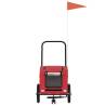 Pet Bike Trailer - Red Oxford Fabric & Iron | HipoMarket