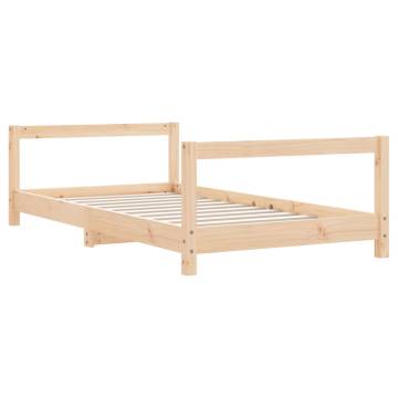 Kids Bed Frame 80x160 cm - Solid Wood Pine | HipoMarket UK