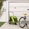 Pet Bike Trailer Green Oxford Fabric and Iron Colour green Size 68 x 137 x 72 cm 