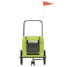 Pet Bike Trailer - Green Oxford Fabric & Iron | HipoMarket