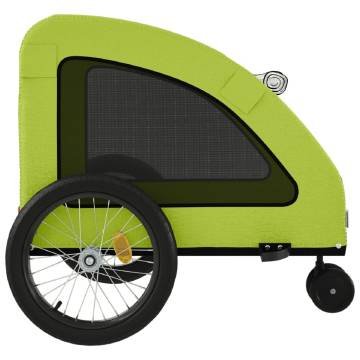 Pet Bike Trailer - Green Oxford Fabric & Iron | HipoMarket