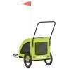 Pet Bike Trailer - Green Oxford Fabric & Iron | HipoMarket