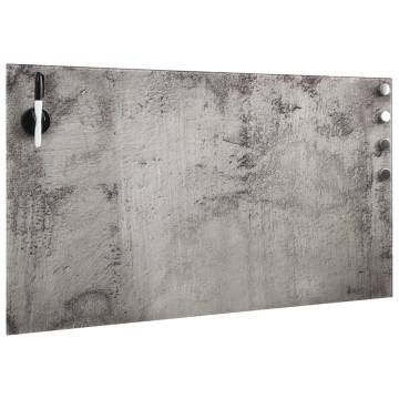 Wall Mounted Magnetic Glass Board 100x60 cm - Modern Design