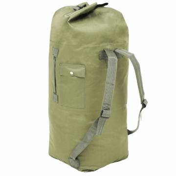 Army-Style Duffel Bag 85L - Olive Green | HipoMarket