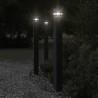 Outdoor Floor Lamps 3pcs Black 110 cm Aluminium Size 110 cm Quantity in Package 3 Bulb Quantity 1 Model basic 