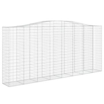 Arched Gabion Baskets - 25 pcs Galvanised Iron | HipoMarket