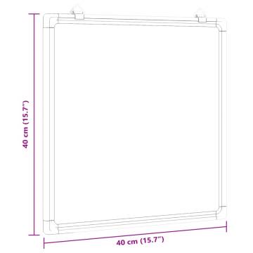 Magnetic Whiteboard 40x40 cm - Versatile & Safe Solution