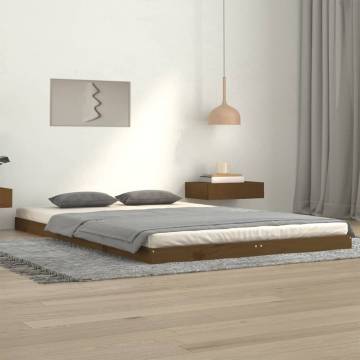 Honey Brown Bed Frame 120x200 cm | Solid Pine Wood