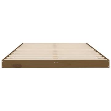 Honey Brown Bed Frame 120x200 cm | Solid Pine Wood