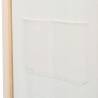 Stylish 4-Panel Cream Room Divider - 160x170 cm