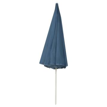 Beach Umbrella Blue 300 cm - UV Protective & Durable