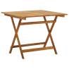 Folding Garden Table - Solid Acacia Wood 90x90 cm | Hipo Market