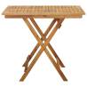 Folding Garden Table - Solid Acacia Wood 90x90 cm | Hipo Market