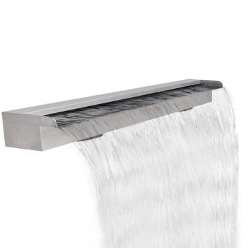 Rectangular Waterfall Pool Fountain - 120 cm Stainless Steel